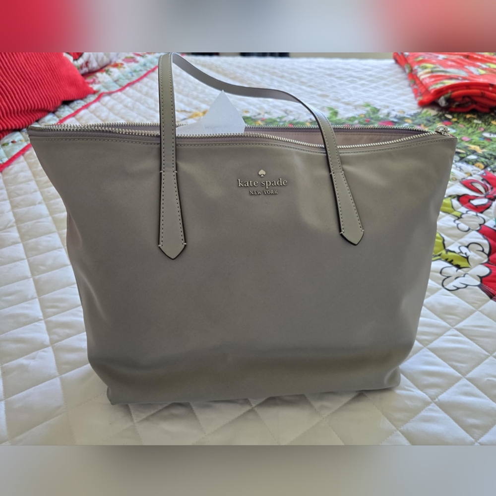 Kate Spade Gray Nylon Purse